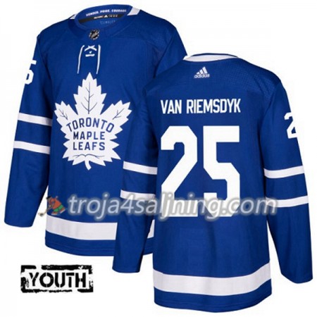 Toronto Maple Leafs tröja James Van Riemsdyk 25 Adidas 2017-2018 Blå Authentic - NHL Tröjor Barn